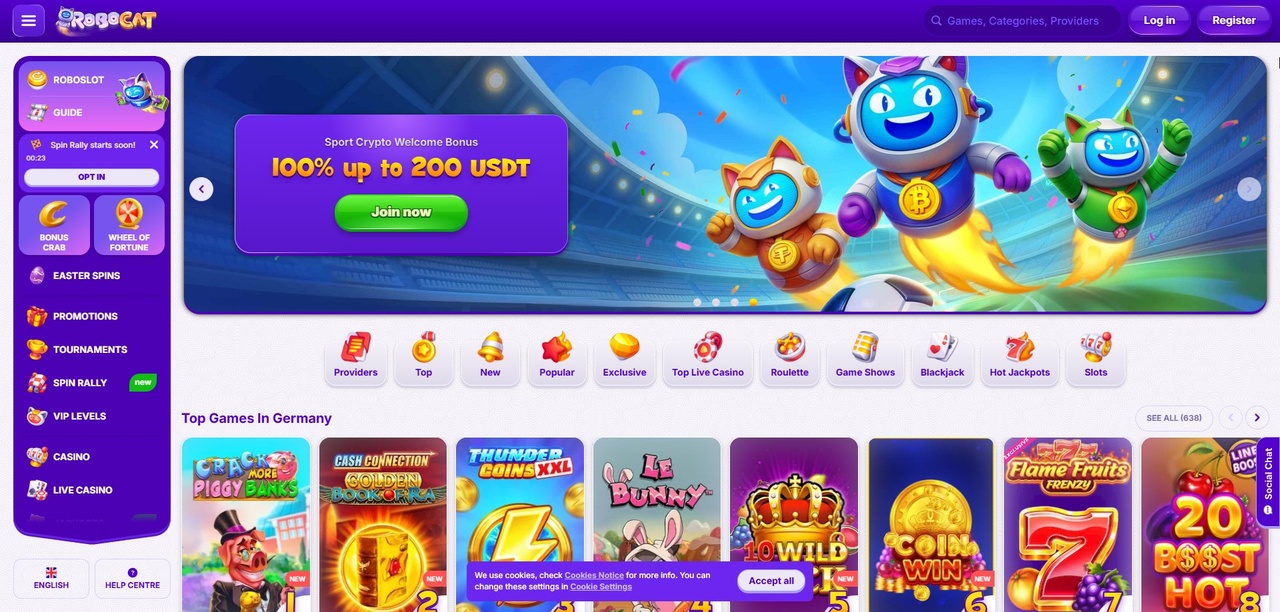Robocat Casino 2026 – Ausführlicher Test & Erfahrungen Casino