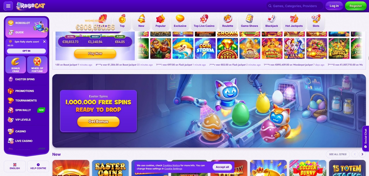 Robocat Casino 2026 – Ausführlicher Test & Erfahrungen Casino